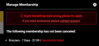 I subscribed to Brazzers and I cant cancel my card because